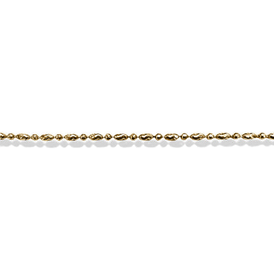 Bead Set Anklet - 10KT Yellow Gold Approx. 2.5g
