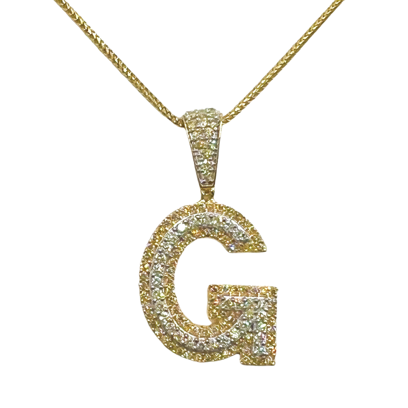 Diamond Initial Pendant Letter G