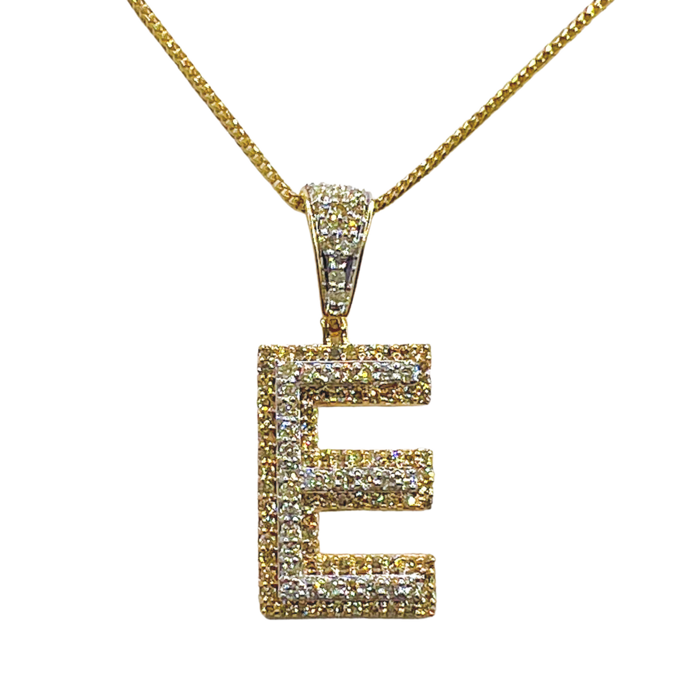 Diamond Initial Pendant Letter E