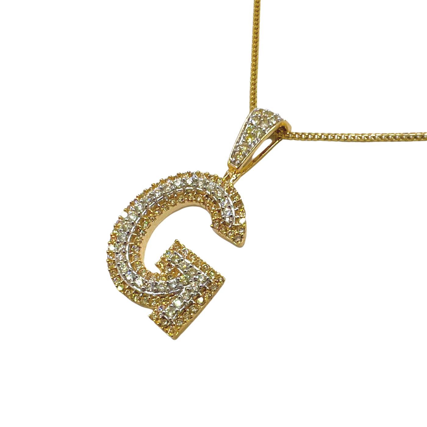 Diamond Initial Pendant Letter G