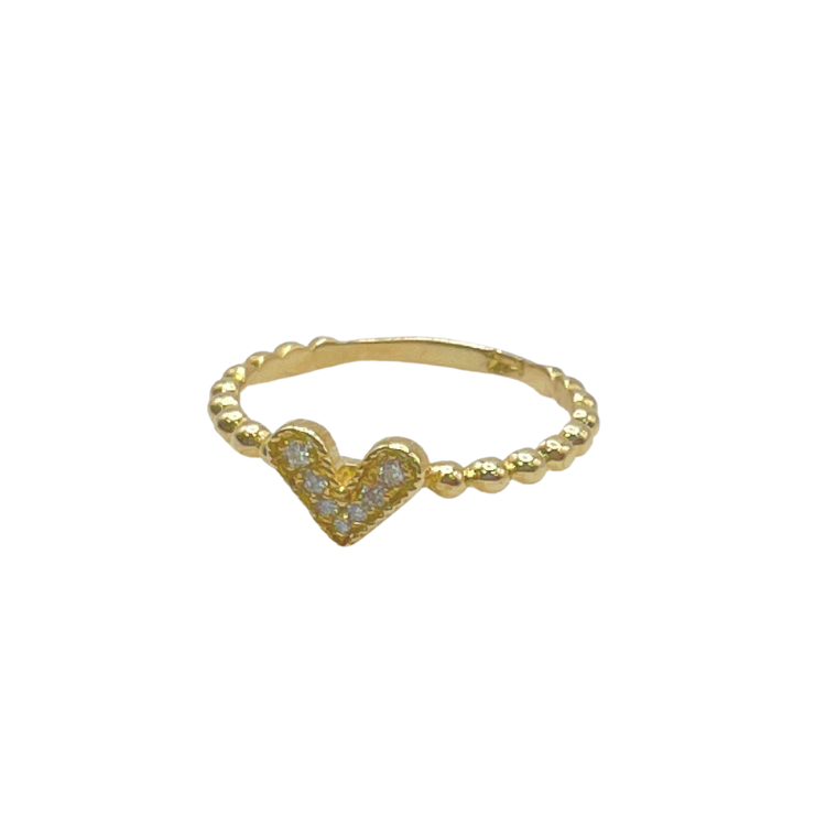 Diamond Heart Ring - Approx. 0.09CT