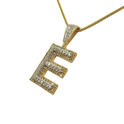 Diamond Initial Pendant Letter E